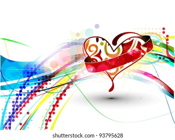 valentine's day, heart vector illustration.