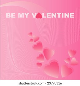 Valentines Day heart vector template