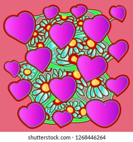 For Valentine's Day. Hearts