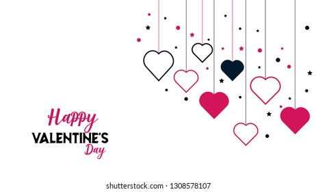 Valentine's Day Hearts Background