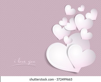 Valentine's day hearts background