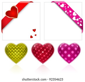 Valentine's Day. Hearts Collection. Vector Illustration