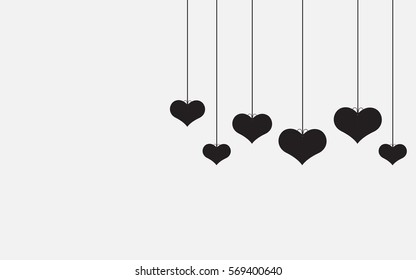 Valentine's Day hearts icon  Vector.