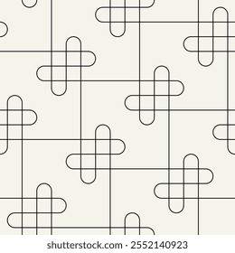 Valentine's Day hearts minimal pattern. Simple seamless pattern. Abstract graphic wallpaper. Vector tileable illustration. Hearts geometric ornament.