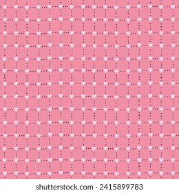 Valentine's day hearts vector seamless pattern.