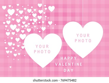 Valentine's Day with hearty message vector background and wallpaper