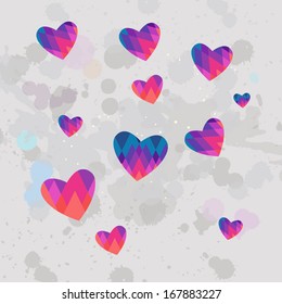 valentines day hipster card