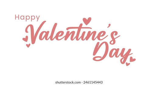 Valentines day holiday banner design background. Vector