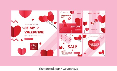 Valentine's Day holidays social media post