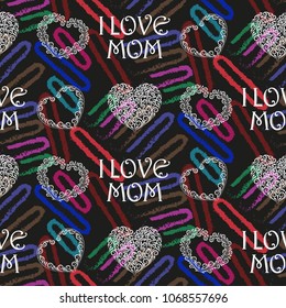 Valentine's Day, the human heart, love Background texture.  Endless abstract pattern.