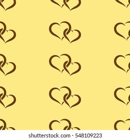 Valentine's Day, the human heart, love Background texture.  Endless abstract pattern.