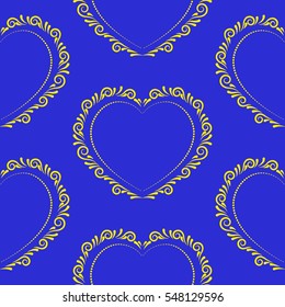 Valentine's Day, the human heart, love Background texture.  Endless abstract pattern.