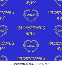 Valentine's Day, the human heart, love Background texture.  Endless abstract pattern.