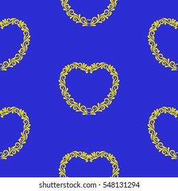 Valentine's Day, the human heart, love Background texture.  Endless abstract pattern.