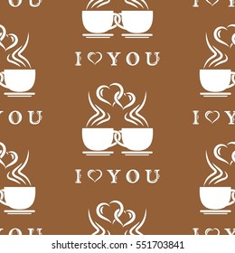 Valentine's Day, the human heart, love Background texture.  Endless abstract pattern.