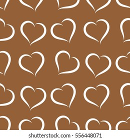 Valentine's Day, the human heart, love Background texture.  Endless abstract pattern.