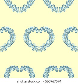Valentine's Day, the human heart, love Background texture.  Endless abstract pattern.