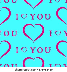 Valentine's Day, the human heart, love Background texture.  Endless abstract pattern.