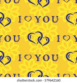 Valentine's Day, the human heart, love Background texture.  Endless abstract pattern.