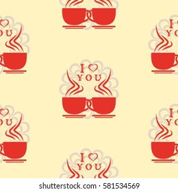 Valentine's Day, the human heart, love Background texture.  Endless abstract pattern.