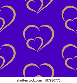 Valentine's Day, the human heart, love Background texture.  Endless abstract pattern.