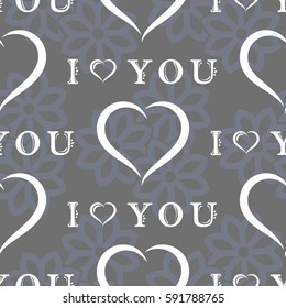 Valentine's Day, the human heart, love Background texture.  Endless abstract pattern.