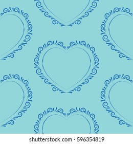 Valentine's Day, the human heart, love Background texture.  Endless abstract pattern.