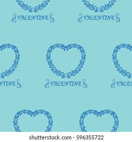 Valentine's Day, the human heart, love Background texture.  Endless abstract pattern.