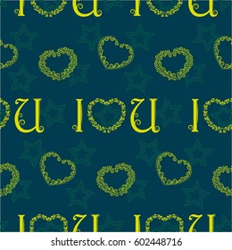 Valentine's Day, the human heart, love Background texture.  Endless abstract pattern.