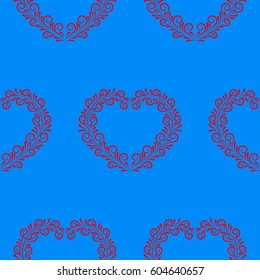 Valentine's Day, the human heart, love Background texture.  Endless abstract pattern.