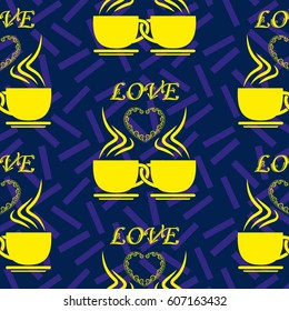 Valentine's Day, the human heart, love Background texture.  Endless abstract pattern.