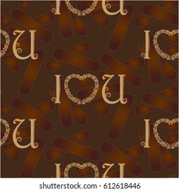 Valentine's Day, the human heart, love Background texture.  Endless abstract pattern.