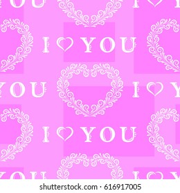 Valentine's Day, the human heart, love Background texture.  Endless abstract pattern.