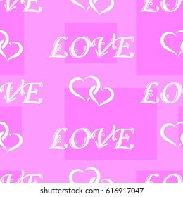 Valentine's Day, the human heart, love Background texture.  Endless abstract pattern.