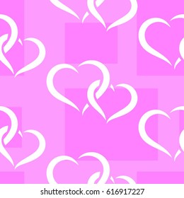 Valentine's Day, the human heart, love Background texture.  Endless abstract pattern.