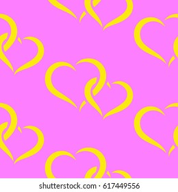 Valentine's Day, the human heart, love Background texture.  Endless abstract pattern.