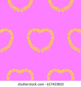Valentine's Day, the human heart, love Background texture.  Endless abstract pattern.