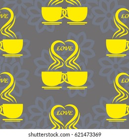 Valentine's Day, the human heart, love Background texture.  Endless abstract pattern.