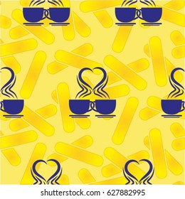 Valentine's Day, the human heart, love Background texture.  Endless abstract pattern.