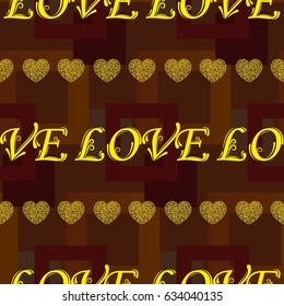 Valentine's Day, the human heart, love Background texture.  Endless abstract pattern.