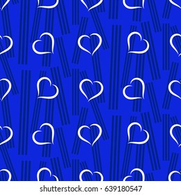 Valentine's Day, the human heart, love Background texture.  Endless abstract pattern.