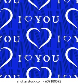 Valentine's Day, the human heart, love Background texture.  Endless abstract pattern.