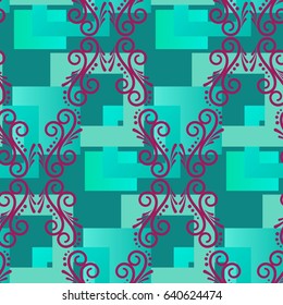 Valentine's Day, the human heart, love Background texture.  Endless abstract pattern.