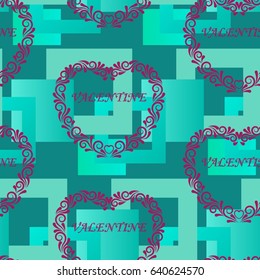 Valentine's Day, the human heart, love Background texture.  Endless abstract pattern.
