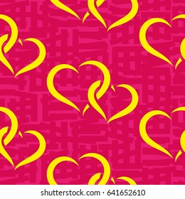 Valentine's Day, the human heart, love Background texture.  Endless abstract pattern.