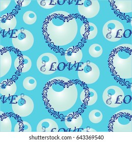 Valentine's Day, the human heart, love Background texture.  Endless abstract pattern.