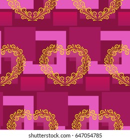 Valentine's Day, the human heart, love Background texture.  Endless abstract pattern.