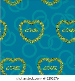 Valentine's Day, the human heart, love Background texture.  Endless abstract pattern.