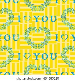 Valentine's Day, the human heart, love Background texture.  Endless abstract pattern.