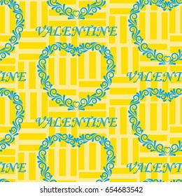 Valentine's Day, the human heart, love Background texture.  Endless abstract pattern.
